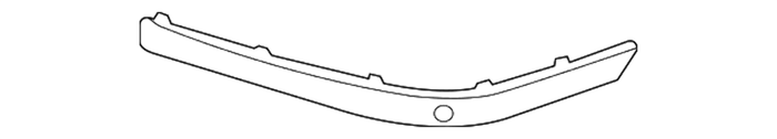 New Genuine BMW Bumper Guard Primed Front (2002-2005) OE 51117043458