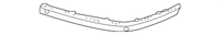 Genuine BMW 7-Series Front Bumper Guard Primed Left (2002-2005) OE 51117043461