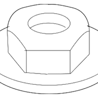New Genuine BMW Hex Nut With Plate (1999-2016) OE 51117070183