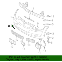 New Genuine BMW Flap Towing Eye Primed (2007-2010) OE 51117187956