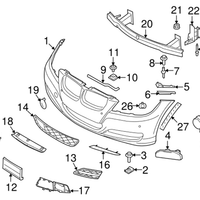 New Genuine BMW Finisher Rod Left (2009-2012) OE 51117198899
