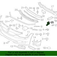New Genuine BMW Deformation Element Front L (2012-2021) OE 51117266194