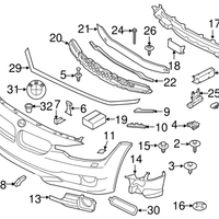 New Genuine BMW Deformation Element Front L (2012-2021) OE 51117266194