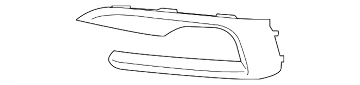 New Genuine BMW Trim On Grille Side Left (2015-2019) OE 51117319789