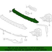 New Genuine BMW Grille Center Lower (2019-2022) OE 51117423977