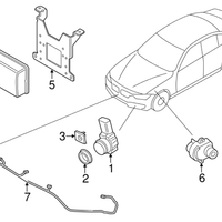 New Genuine BMW Set Of Mounts Front Pdc P (2016-2019) OE 51117445076
