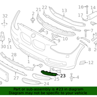 New Genuine BMW Closed Grid Right (2018-2021) OE 51117452290