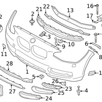 New Genuine BMW Closed Grid Right (2018-2021) OE 51117452290