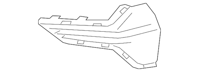 New Genuine BMW Grille Side Closed Left (2019-2022) OE 51117464205