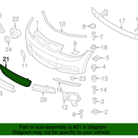 New Genuine BMW Grid Bumper Front (2008-2013) OE 51118045432