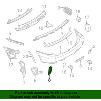 New Genuine BMW Bracket Bumper (2004-2006) OE 51123402383