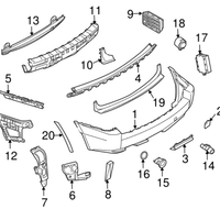New Genuine BMW Bracket Bumper (2004-2006) OE 51123402383
