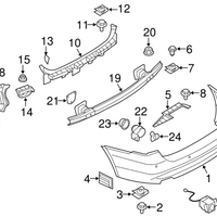 New Genuine BMW Guide For Bumper Side Righ (2009-2011) OE 51127202668