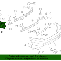 New Genuine BMW Guide For Bumper Side Righ (2009-2011) OE 51127202668