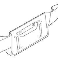 New Genuine BMW License Plate Adapter Prime (2004-2007) OE 51127133626