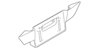 New Genuine BMW License Plate Adapter Prime (2004-2007) OE 51127133626