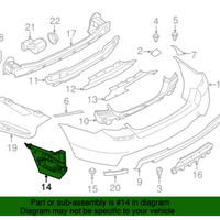 New Genuine BMW Mount Rear Right (2011-2016) OE 51127184768