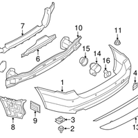 New Genuine BMW Trim Strip Black (2012-2015) OE 51127288233
