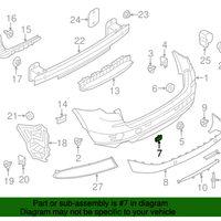 New Genuine BMW Hatch For Tow Fitting Rear (2015-2017) OE 51127338752