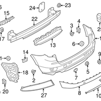 New Genuine BMW Hatch For Tow Fitting Rear (2015-2017) OE 51127338752