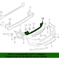 New Genuine BMW Guide Center Rear (2017-2020) OE 51127387297