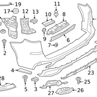 New Genuine BMW X5 Rear Bumper Bracket Mount Left (2019-2023) OE 51128069247