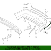 New Genuine BMW Covering Left (1997-2000) OE 51128184505