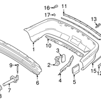 New Genuine BMW Covering Left (1997-2000) OE 51128184505