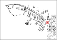 New Genuine BMW Clip (x2) OE 51128399166
