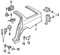 New Genuine BMW Clamp (1989-1995) OE 51131946258