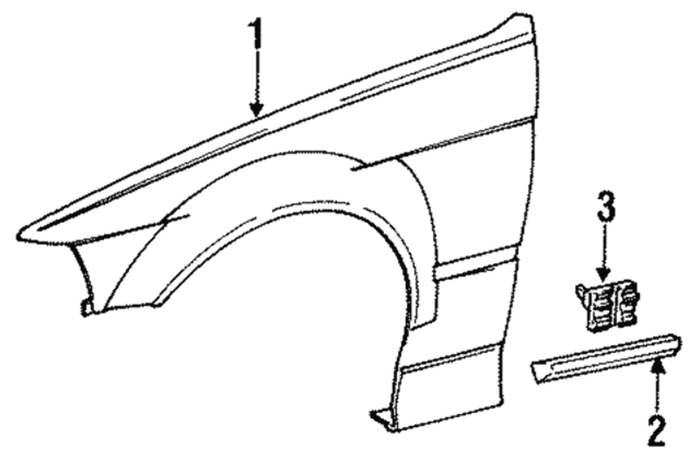 New Genuine BMW Clamp (1992-1999) OE 51131960054