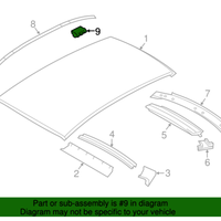 New Genuine BMW Clip (2006-2013) OE 51137077127