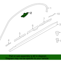 New Genuine BMW Clip Molding Side Frame (2006-2019) OE 51137117240