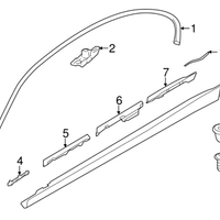 New Genuine BMW Clip Molding Side Frame (2006-2019) OE 51137117240
