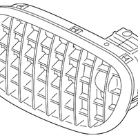 New Genuine BMW Grille Front Right (2010-2013) OE 51137203206