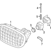 New Genuine BMW Grille Front Right (2010-2013) OE 51137203206