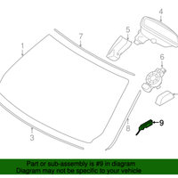 New Genuine BMW Clip Drip Molding (2012-2023) OE 51137258183