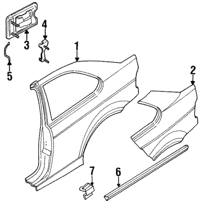 New Genuine BMW Clamp (1992-1999) OE 51138144998
