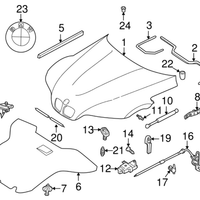 New Genuine BMW Grommet (1995-2012) OE 51141852899