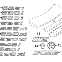 New Genuine BMW Label (2004-2005) OE 51147039786