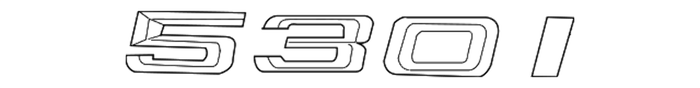 New Genuine BMW Label (2004-2005) OE 51147039786