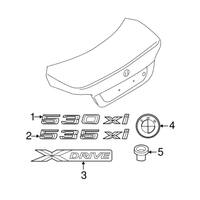 New Genuine BMW Label (2006-2007) OE 51147066927