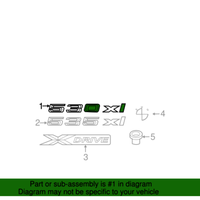 New Genuine BMW Label (2006-2007) OE 51147066927
