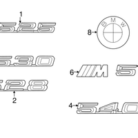 New Genuine BMW Emblem Adhered (1991-2003) OE 51148137275