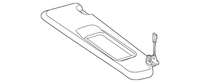 New Genuine BMW Sun Visor Plastic Film With (2010-2013) OE 51167252081