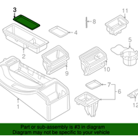 New Genuine BMW Front Tray (1999-2006) OE 51168242843