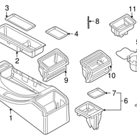 New Genuine BMW Front Tray (1999-2006) OE 51168242843