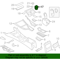 New Genuine BMW Storage Tray Cup Holder Pa (2014-2017) OE 51169257208
