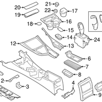 New Genuine BMW Storage Tray Cup Holder Pa (2014-2017) OE 51169257208