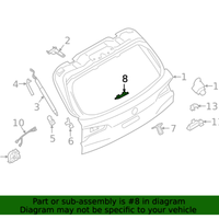 New Genuine BMW Lock Plate (2004-2023) OE 51213413393